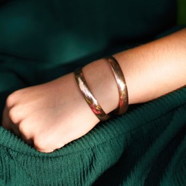 Healing Pure Copper Bracelet Plain Bangle Adjustable Cuff for men and women Handmade In Nepal Hippie Boho