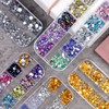 Nail Art Rhinestone Nail Art Rhinestone Kit 5 Boxes Multi