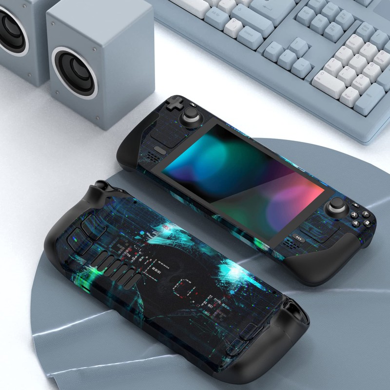 PlayVital Full Set Protective Skin Decal for Steam Deck LCD,