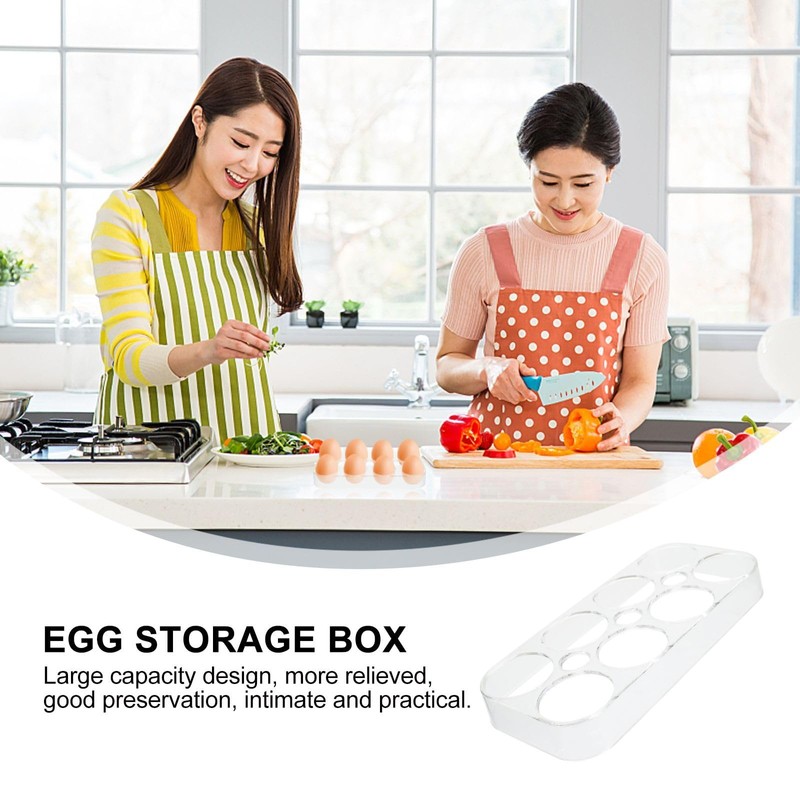 Cabilock Eieraufbewahrungsbox Stapelbarer Eierhalter Egg Holder: 2Stück Eierhalter für Eierbehälter