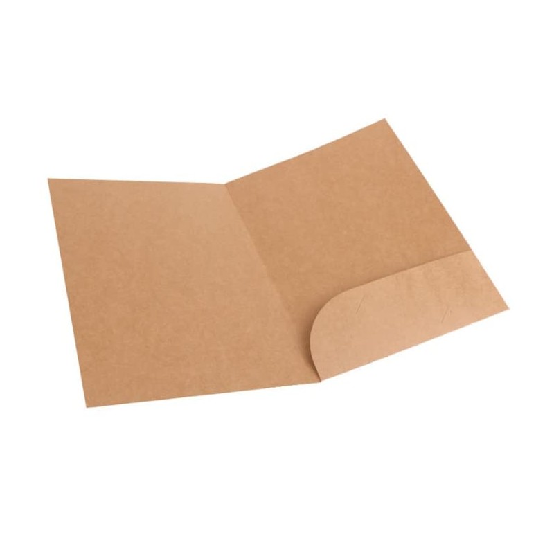 A4 Individual Folder File Case, Set of 10, Kraft Paper,