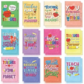 Pajean 24 Pcs Teacher Notebook Appreciation Gifts Journal Notebook Mini Inspirational Notepads for Teacher's Day Birthday Gifts Appreciation Week Office Home Travel Present(Colorful)