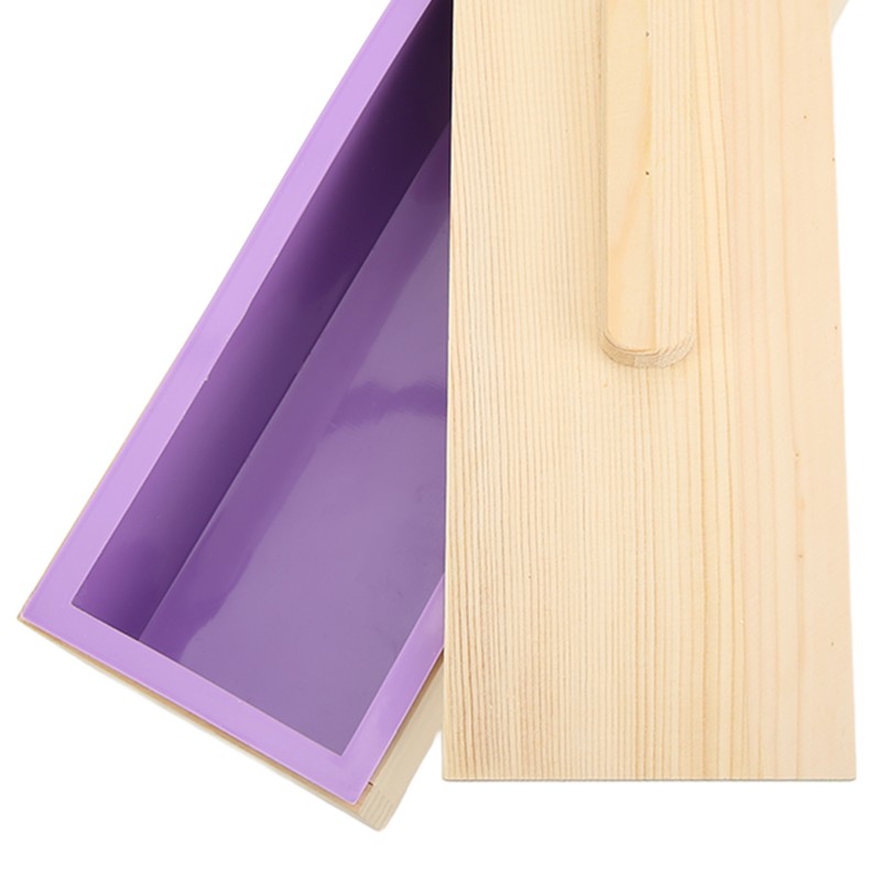 Soap Loaf Mold Flexible Purple Silicone DIY Hand Made Soap