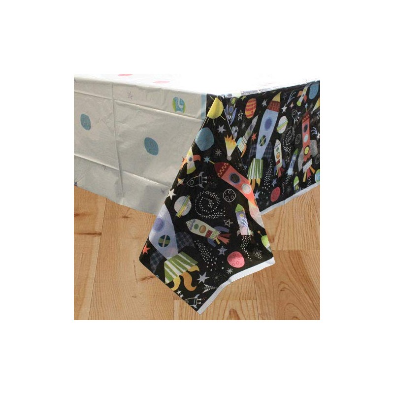 Outer Space Adventure Rectangular Plastic Table Cover (137cm x 213cm)