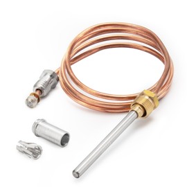 30Inch Thermocouple Compatible with Honeywell Water Heaters, CQ100A1039 Gas Furnaces Thermocouple for Twist-in, Clamp-in and Push-in Type Pilot Burners, Boilers Thermal Coupler Parts