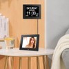 8 INCH Date Time Dementia Clocks with 3 Medication Reminders