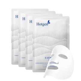 Face Sheet Mask 4 EA with Swiss Edelweiss Hydrating Collagen Facial Mask Blue Copper Peptide Hyaluronic Acid Face Masks Repairing Firming for All Skin Types