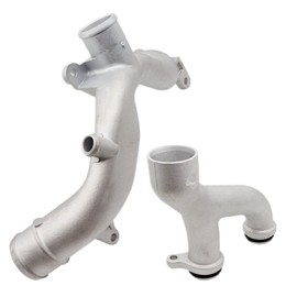 Aluminum Engine Coolant Crossover Pipe for Land Rover LR4 2014-2016 & Jaguar XJ 2010-2019 Thermostat Top Crossover Manifold,Part Numbers LR090630, LR092992, LR075991, AJ813917, C2Z28536, AJ811340