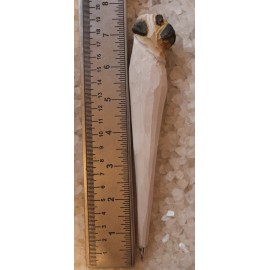 Squire Pug Breed Dog Pen Hand Painted White Detail Hand Carved Wood Writing Instrument