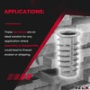 E-Z LOK Threaded Insert for Soft Wood, Zinc Hex-Flanged Thread