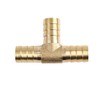 X AUTOHAUX 12mm Hose Barb Brass Joiner Tee 3 Way