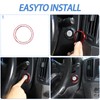 Moittellc Car Engine Start Stop Button Cover Compatible with Infiniti