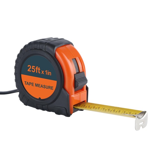 LICHAMP Tape Measure 25 ft, 1 Pack Easy Read Measuring