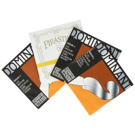 JSI Special 4/4 Violin String Set: Gold Label Ball-End E & Dominant A, D, and G Strings - Medium Gauge