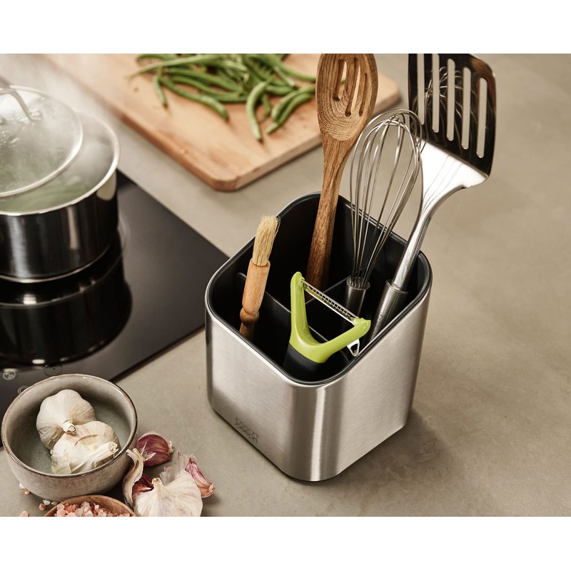 Joseph Joseph Surface Stainless Steel Utensil Holder with Non-Slip Feet