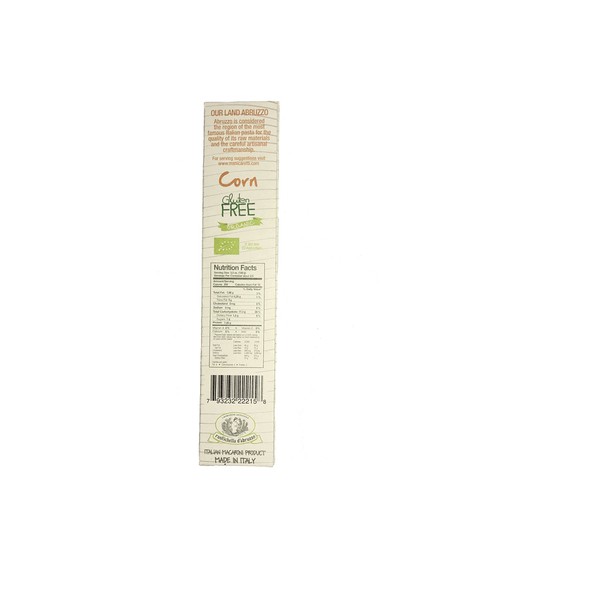 Rustichella d'Abruzzo Organic Corn Gluten Free Fusilli Pasta - 8.8 oz (2 Pack)
