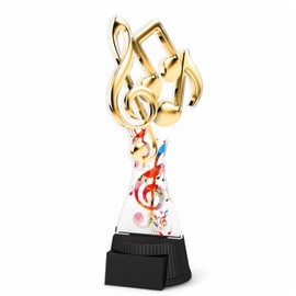 Trophy Monster Toronto Music Notes Trophy Size 190mm | for Clubs, Events & Competitions | Made from 6mm thick Printed Acrylic