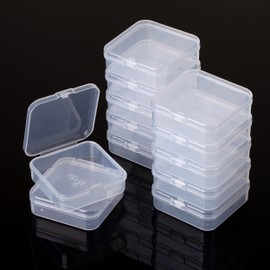 Mr. Pen- Small Plastic Containers, Clear, 12 pcs, Small Bead Organizer, Small Containers for Organizing, Bead Containers, Small Plastic Box, Mini Containers, Small Plastic Storage Containers