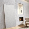 TORURAL 6” x 12” Faux Stone 3D Wall Panels, Clay