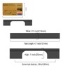 Amerdeco 10 Pack Gold Cabinet Pulls 3.75 Inch(96MM) Hole Centers