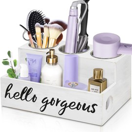 Hair Dryer Holder Countertop Hair Tool Blow Dryer Holder, Hair Accessories Organizer for Bathroom Decor Supplies Storage and Vanity Caddy for Styling Accessories