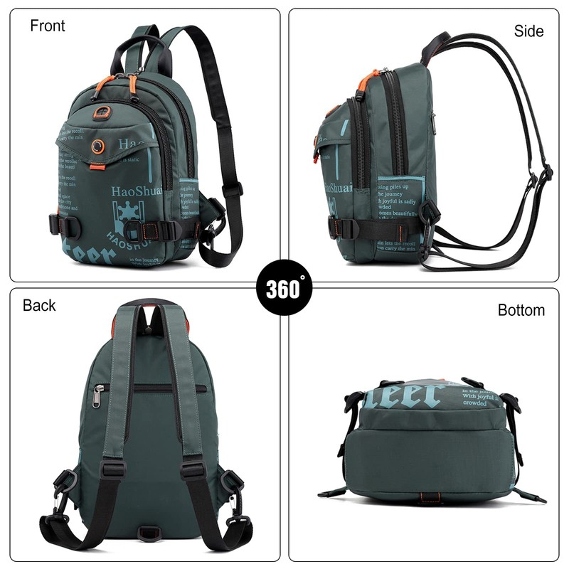 FANDARE Chest Bag Sling Bag School Backpack Sports Bag Men