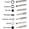 Hippotech Pack of 14 Carburetor Adjustment Tool with Screw Outer-hexagon