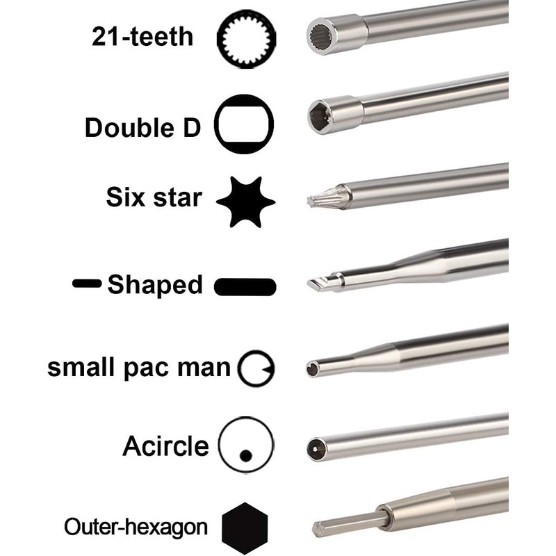 Hippotech Pack of 14 Carburetor Adjustment Tool with Screw Outer-hexagon