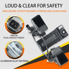 AutoHornix Two Channel Horn Assembly With Bracket Waterproof Compatible with Ford Explorer 2016-2019 12V Replace OE GB5Z-13832-A