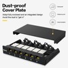PBAEGAV Patch Panel 6 Port 0.5U with Inline Cat7 Keystone