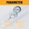 JOEJET Pressure Washer Gauge, Pressure Washer Pressure Gauge and Temperature