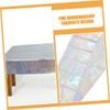Ciieeo 2pcs Iridescent Tablecloth Rectangle Table Cover Party Supplies for