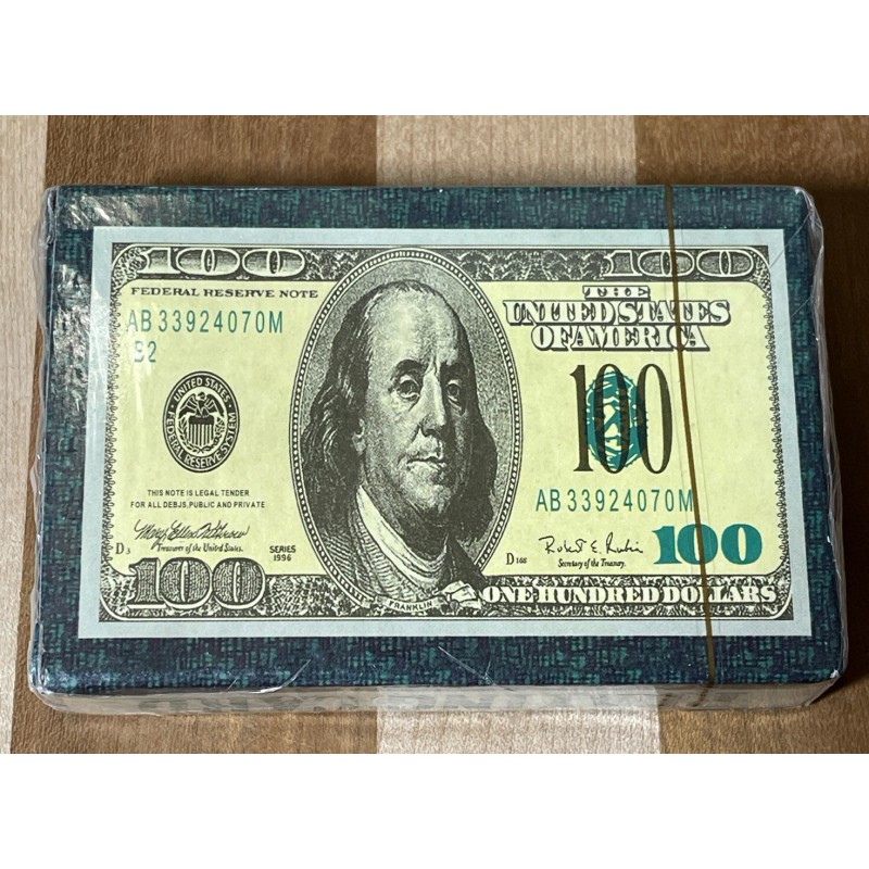 No Brand NEW SEALED Hundred Dollar Playing Card Deck One