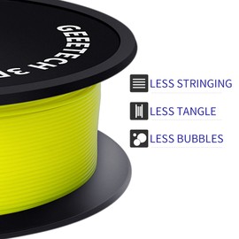 Geeetech PETG Filament 1.75mm, Upgrade Stronger Toughness Printing Consumables, Diameter Tolerance +/- 0.03 mm, 1 KG (2.2 LBS) Spool Fit Most FDM 3D Printer,Yellow