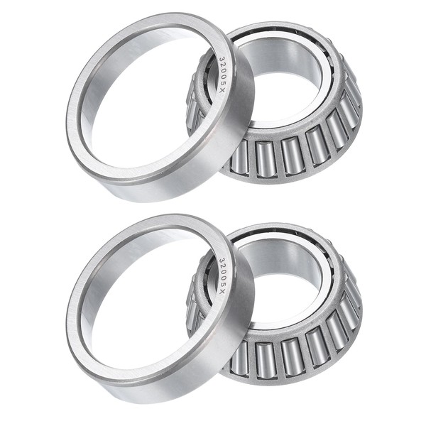 sourcing map 2pcs 32005X Tapered Roller Bearing Cone and Cup,