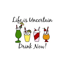 CafePress Drink Now Memory Keepsake Jewelry Box, 5"x5"x3.75"