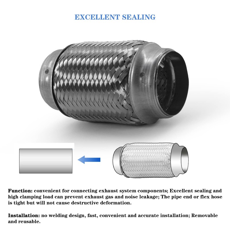 RP Remarkable Power, RK7516-2.5" x 6" Heavy Duty Stainless Steel