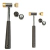 Wheeler Interchangeable Hammer Set Includes Two Hammers with Metal, Brass,