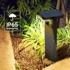 Solar Pathway Lights Outdoor 6 Pack, 360° Adjustable Panel, Multicolor