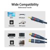 DteeDck RCA Splitter 1 Male 2 Female 2 Pack, RCA