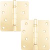 Stone Harbor Hardware 4" Ball-Bearing Door Hinges, 1/4" Radius Corner,