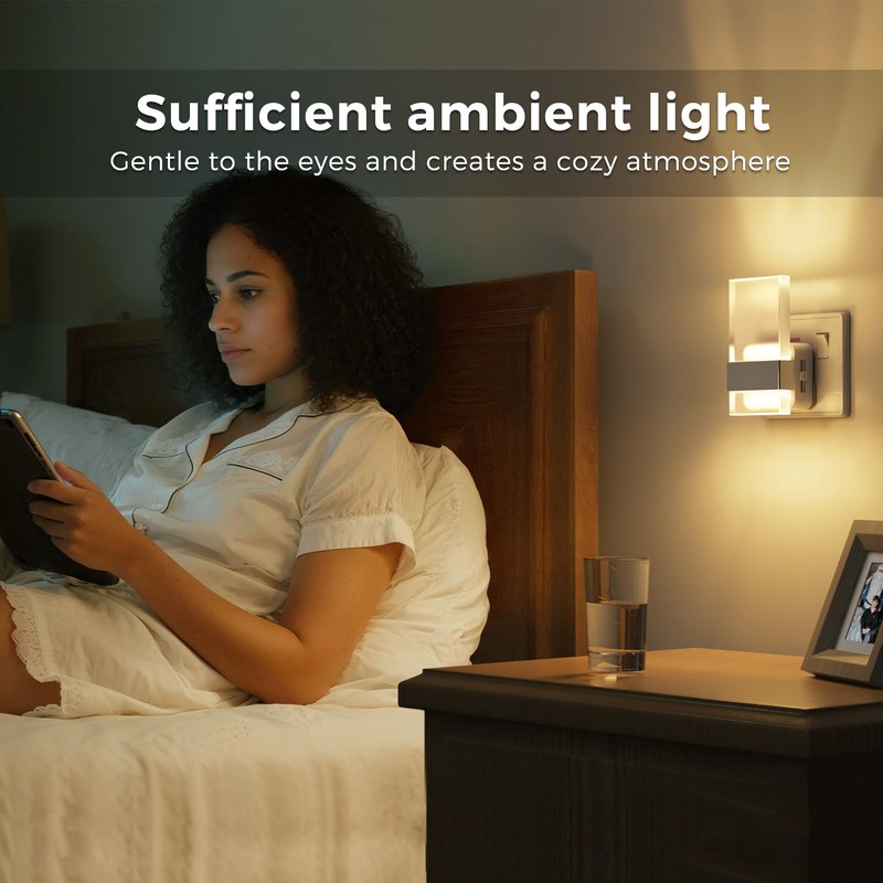 LOHAS-LED Night Light, Plug in Night Light with Dusk-to-Dawn Sensor,
