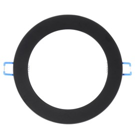 PATIKIL 12W 5.4" OD 3.9" ID Light Trim Ring, Downlight Mounting Bracket Circular Light Cover Light Fixture for Ceiling Wall Recessed Can Downlights, Black
