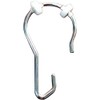 Gamco 100CHNR Chrome-Plated Steel Shower Curtain Hook With Nylon Rollers