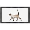 'Walking Siamese Cat' Pet Feeding Mat (PM00016197)