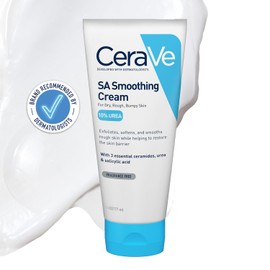 CeraVe Crema Alisadora Anti-Rugosidades con Fórmula Exfoliante para Piel Seca, Áspera y Rugosa 170gr
