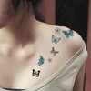 Bana Flor Tatuajes Temporales Impermeable Mujer Hombro Clavícula Sexy Tatuaje