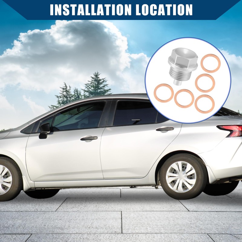 Hihaha Oil Drain Plug/for Car/Durable Aluminum/1set