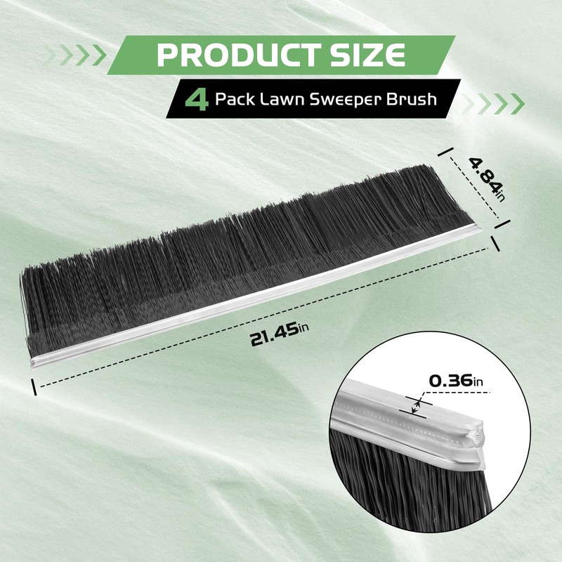 TOSRWGLL 46780 Lawn Sweeper Replacement Brush for Agri-Fab Models 45-0521,45-0261,45-02602,45-0456,45-0492,45-0521,21"
