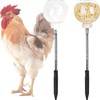 AIXXCUVQ 2piece Coop Interactive Slow Feeder Toy Chicken Enrichment Essential
